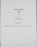 Edgerton Lab Notebook 20, Title-page